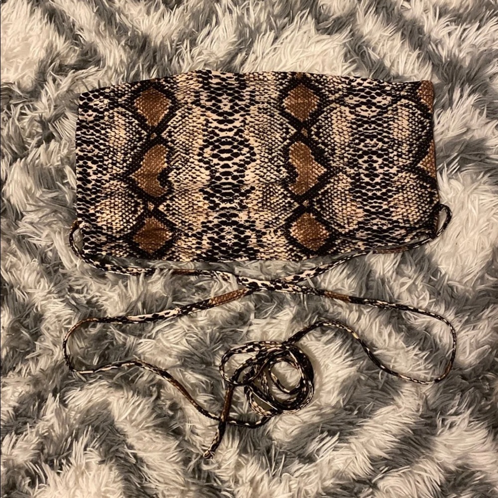 Snake Skin Crop Top